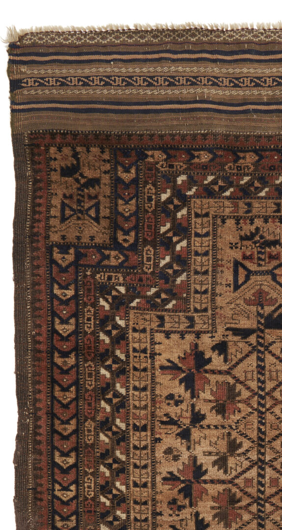 Lot 894: Antique Baluch Afghan Tribal Prayer Rug, circa 1860's