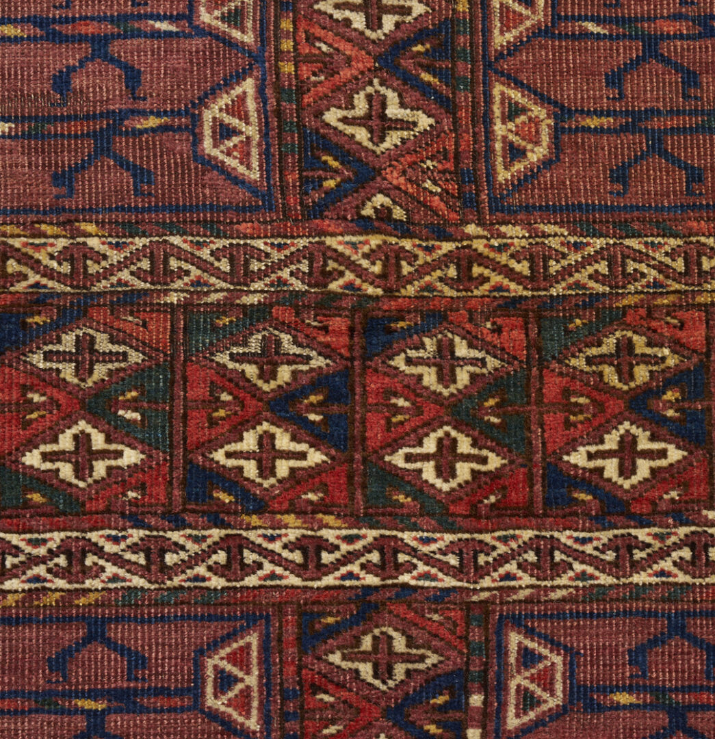 Lot 897: Antique Yomut or Yomud Turkmen Ensi Rug