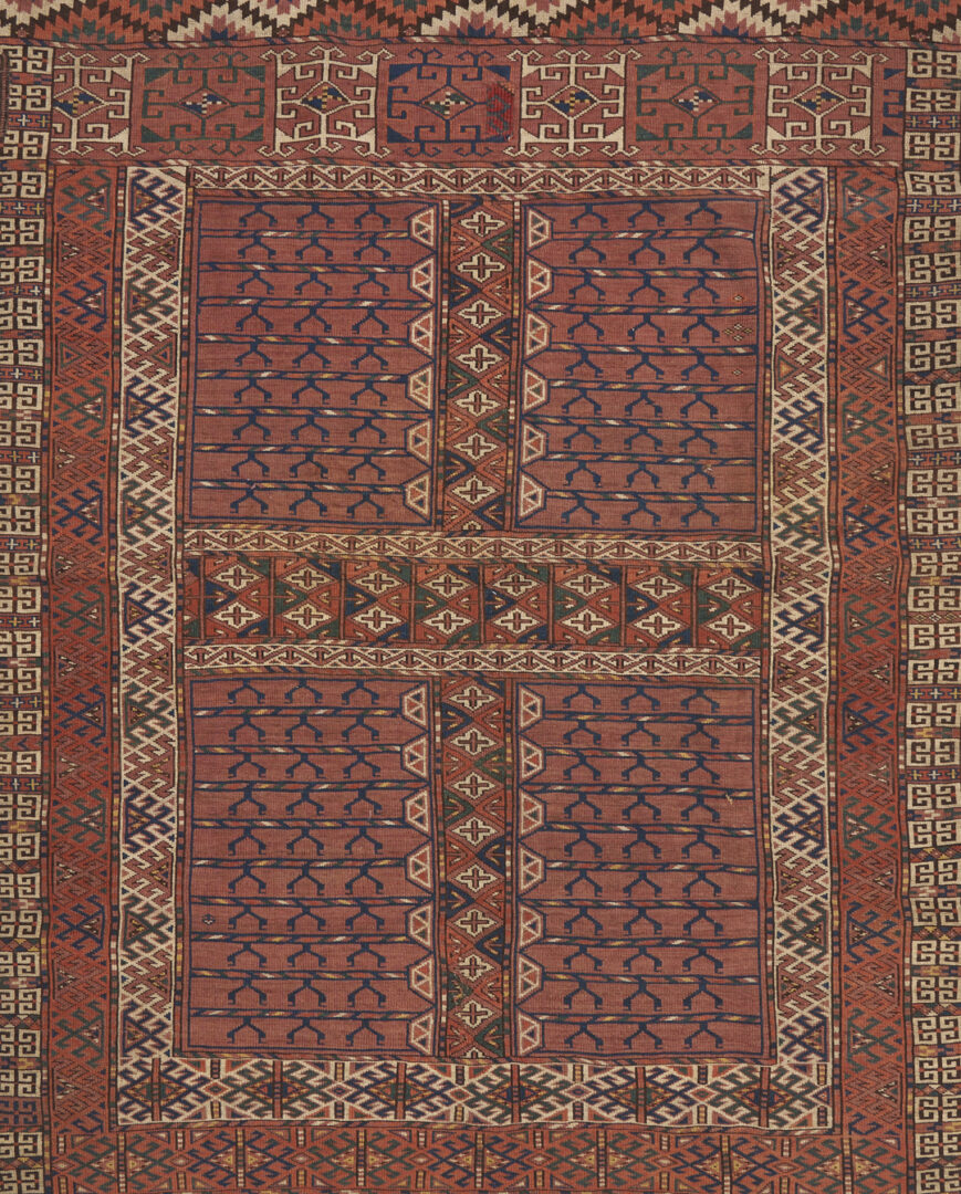 Lot 897: Antique Yomut or Yomud Turkmen Ensi Rug