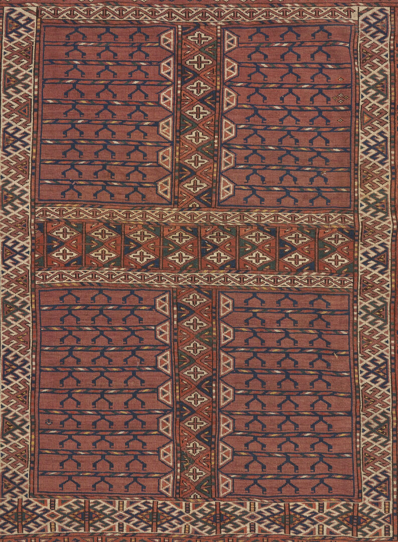 Lot 897: Antique Yomut or Yomud Turkmen Ensi Rug