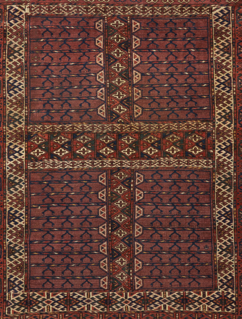 Lot 897: Antique Yomut or Yomud Turkmen Ensi Rug