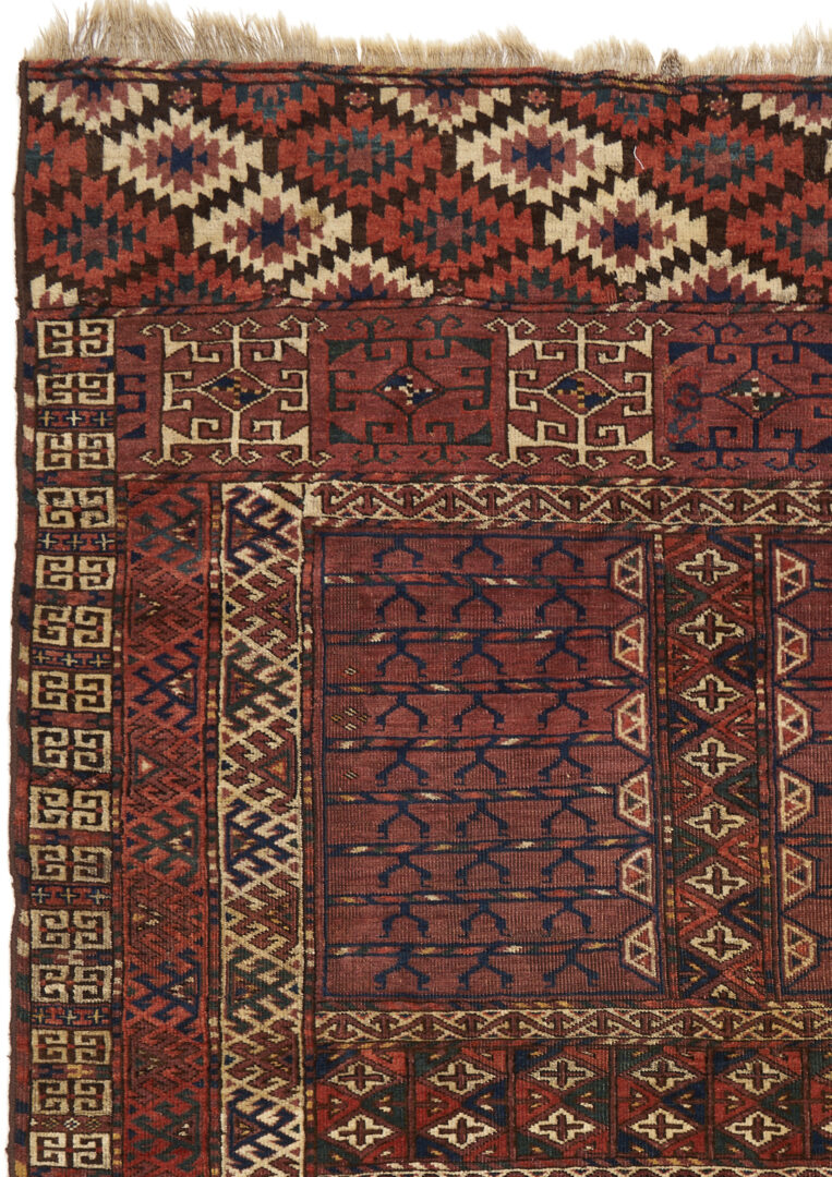 Lot 897: Antique Yomut or Yomud Turkmen Ensi Rug