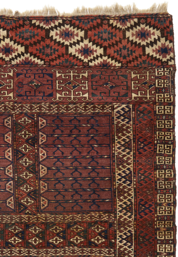 Lot 897: Antique Yomut or Yomud Turkmen Ensi Rug