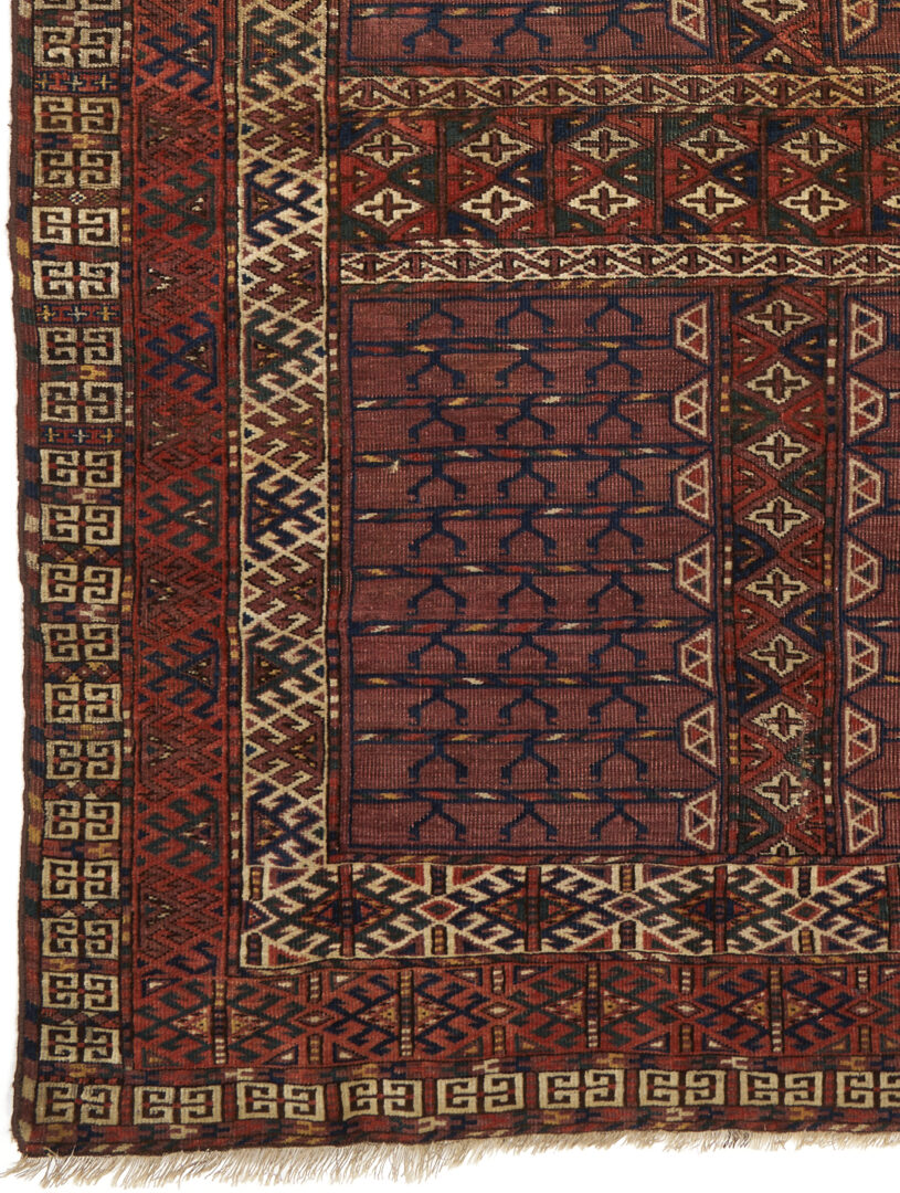 Lot 897: Antique Yomut or Yomud Turkmen Ensi Rug