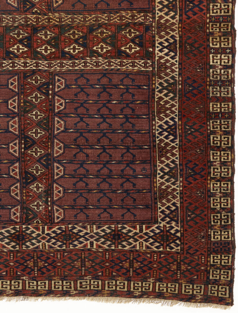 Lot 897: Antique Yomut or Yomud Turkmen Ensi Rug