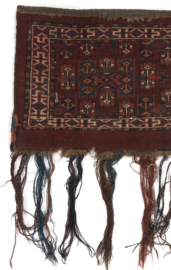 Lot 898: 2 Antique Turkmen Yomud Torba Weavings