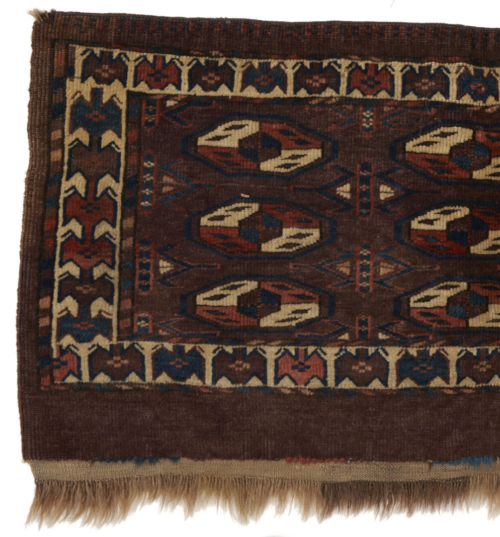 Lot 898: 2 Antique Turkmen Yomud Torba Weavings