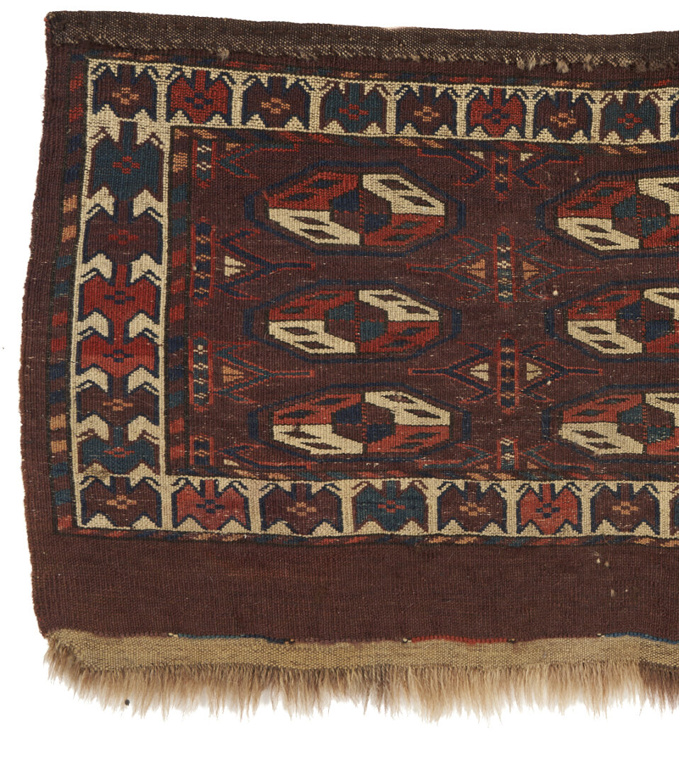 Lot 898: 2 Antique Turkmen Yomud Torba Weavings