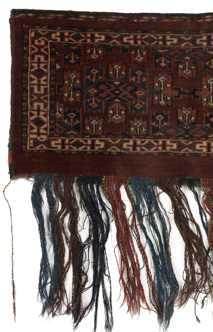 Lot 898: 2 Antique Turkmen Yomud Torba Weavings