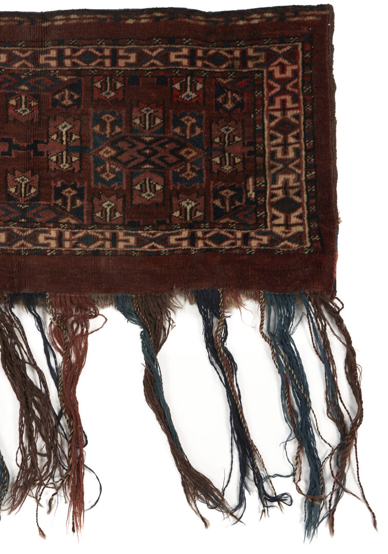 Lot 898: 2 Antique Turkmen Yomud Torba Weavings