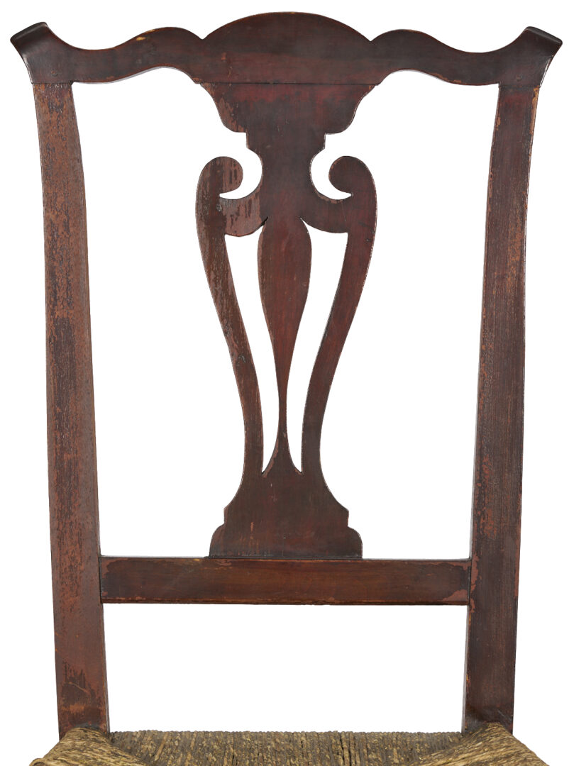 Lot 905: American Queen Anne Transitional Side Chair