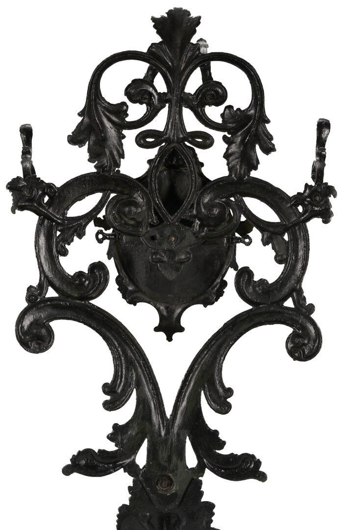 Lot 907: Victorian Cast Iron Hall Tree