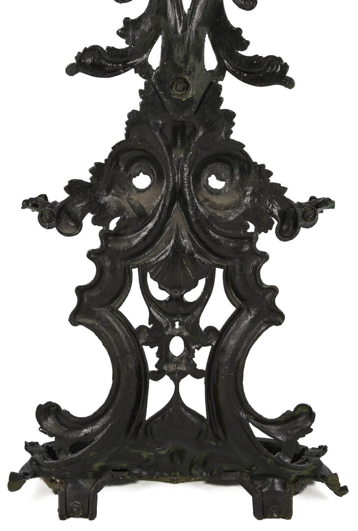 Lot 907: Victorian Cast Iron Hall Tree