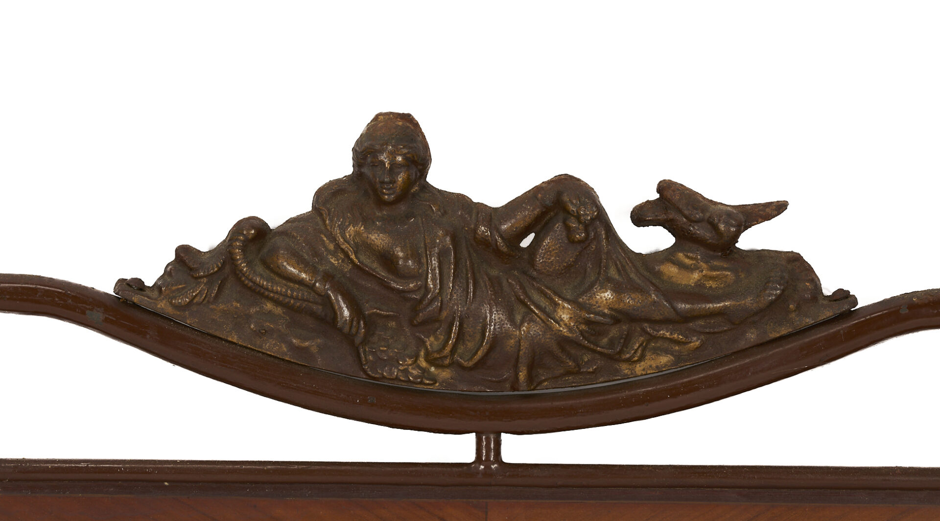 Lot 910: Pr. of Continental Cast Iron & Tole Painted Beds