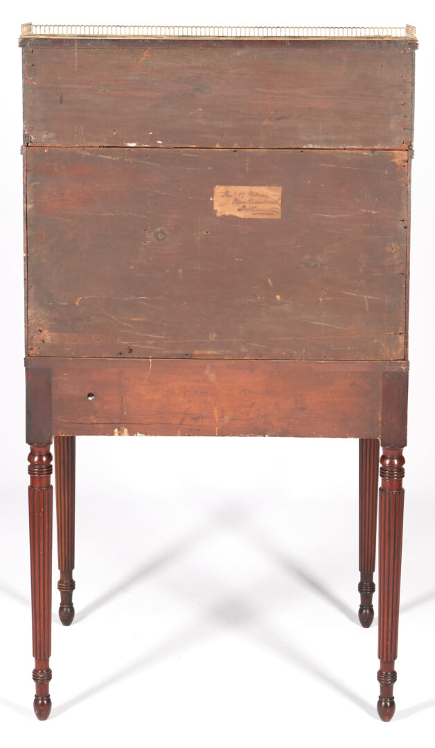 Lot 911: George III Inlaid Mahogany Standing or Collector's Desk