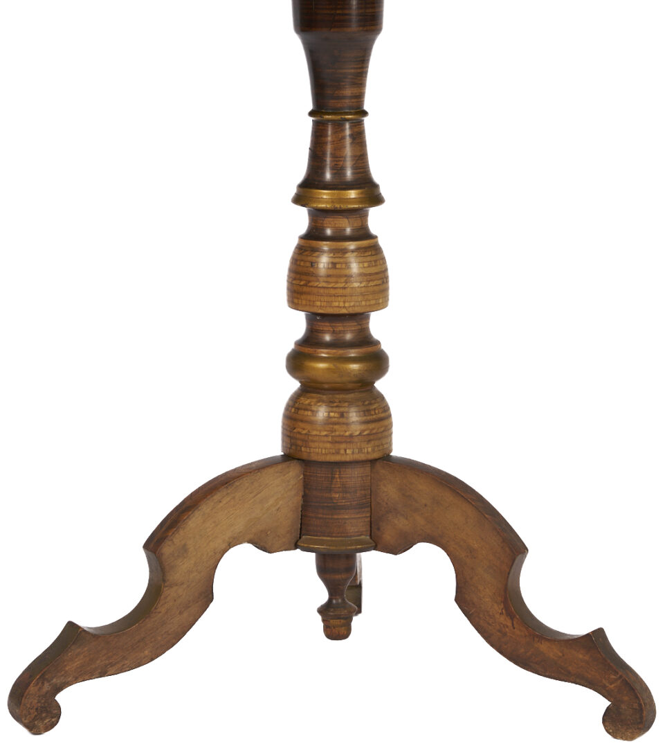 Lot 913: European Marquetry Side Table