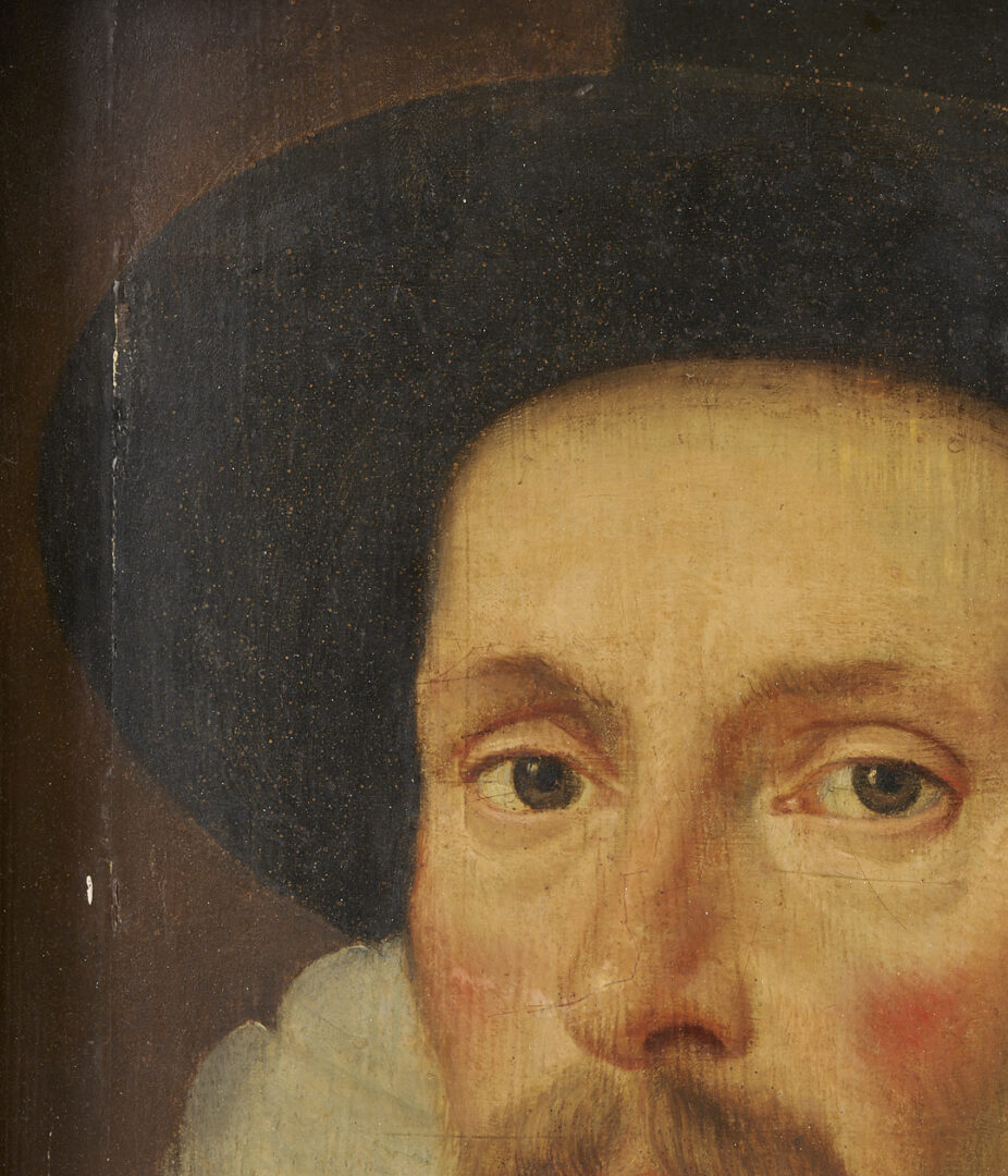 Lot 919: Continental School 17th C. Portrait of a Man