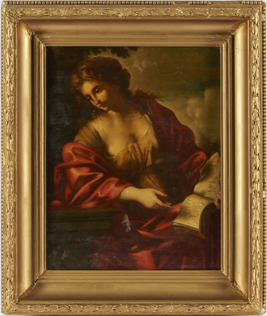 Lot 920: After Giovanni Francesco Romaneli O/C, The Cumaean Sibyl