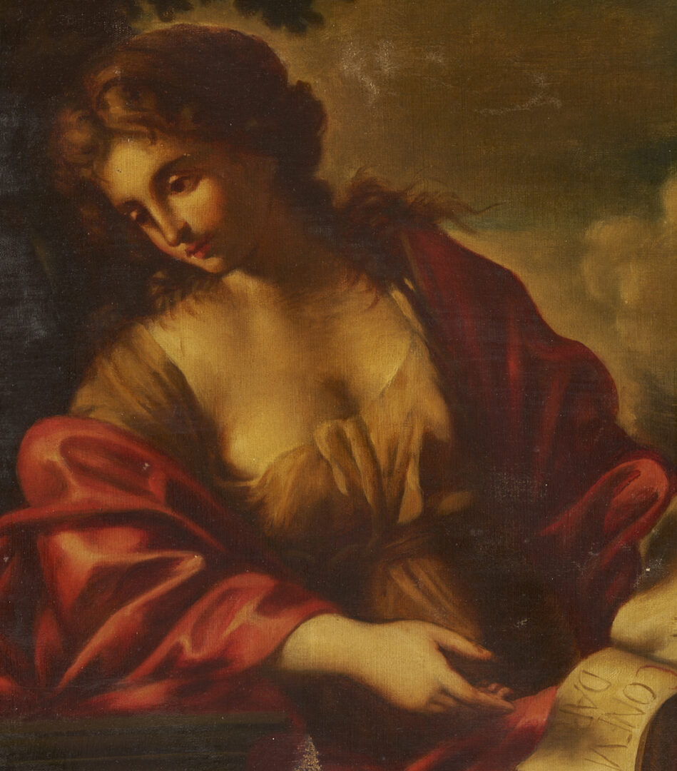 Lot 920: After Giovanni Francesco Romaneli O/C, The Cumaean Sibyl