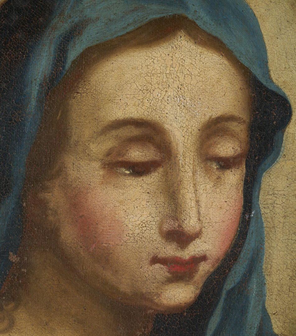 Lot 921: Spanish Colonial O/C Painting, The Nativity