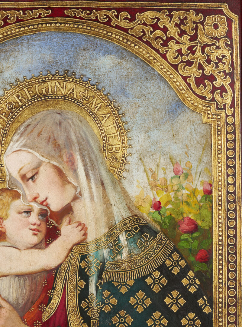 Lot 923: Diana Mendoza O/C, Madonna & Child