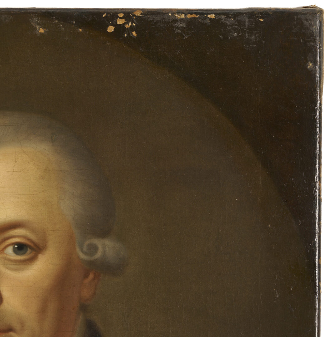 Lot 925: Johann Zitterer O/C Portrait of Johann GeorgÂ Regenhart