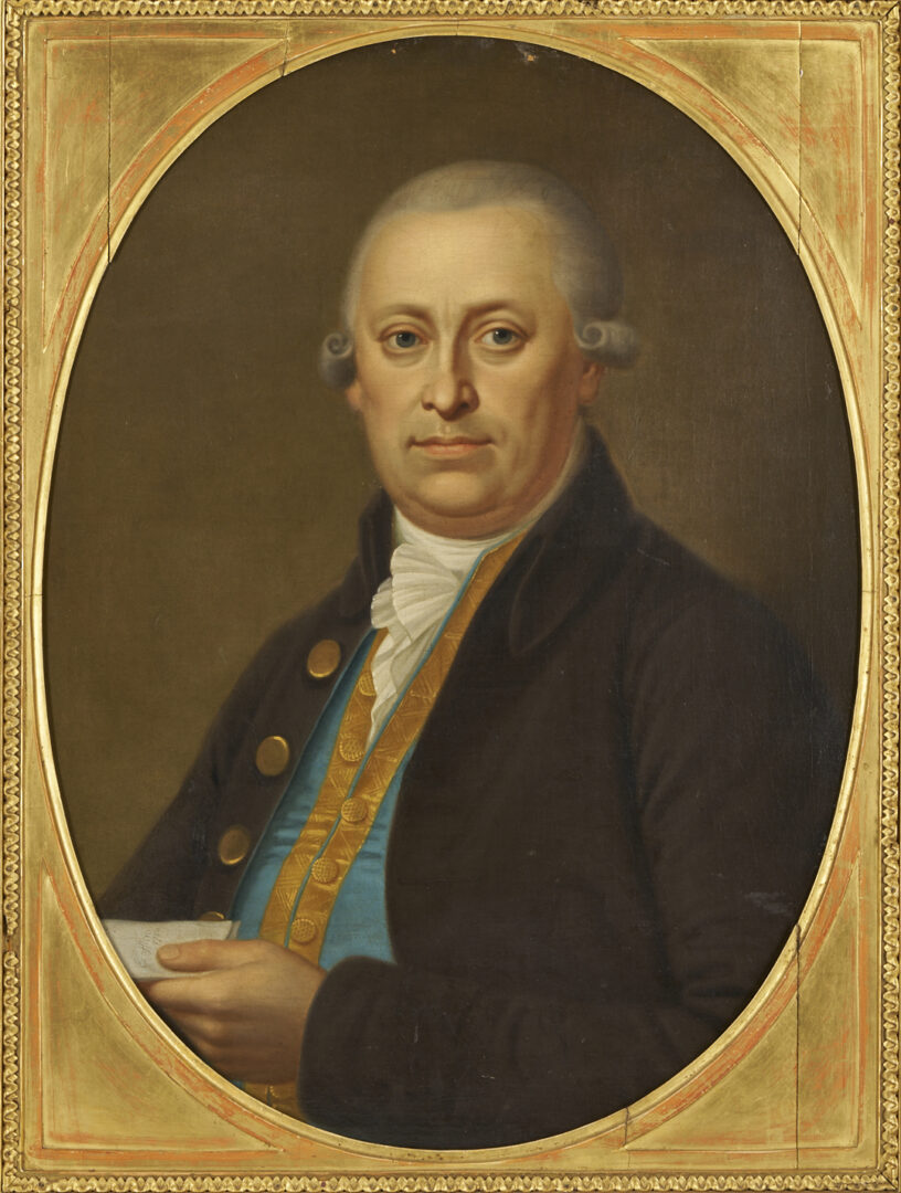 Lot 925: Johann Zitterer O/C Portrait of Johann GeorgÂ Regenhart