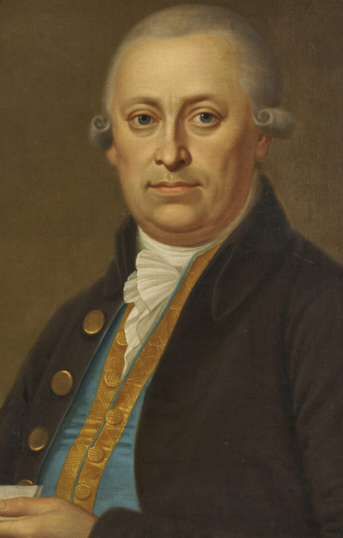 Lot 925: Johann Zitterer O/C Portrait of Johann GeorgÂ Regenhart