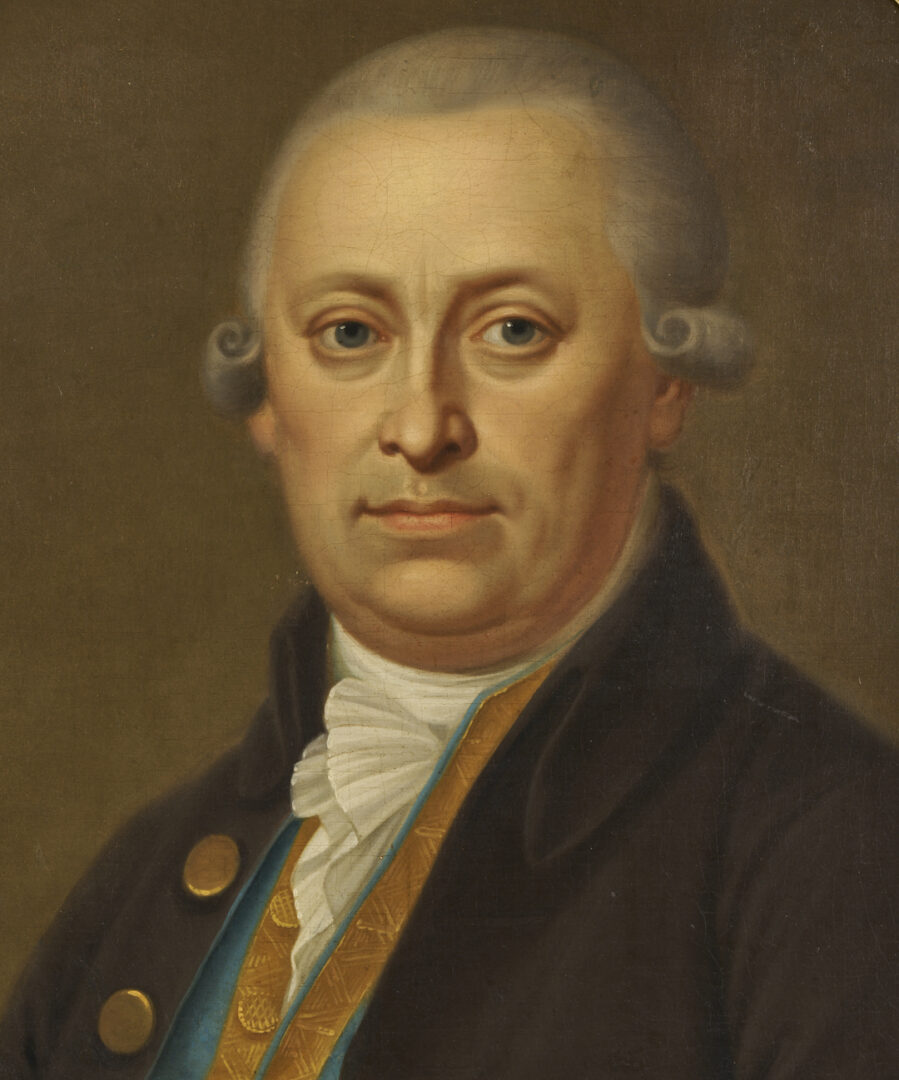 Lot 925: Johann Zitterer O/C Portrait of Johann GeorgÂ Regenhart