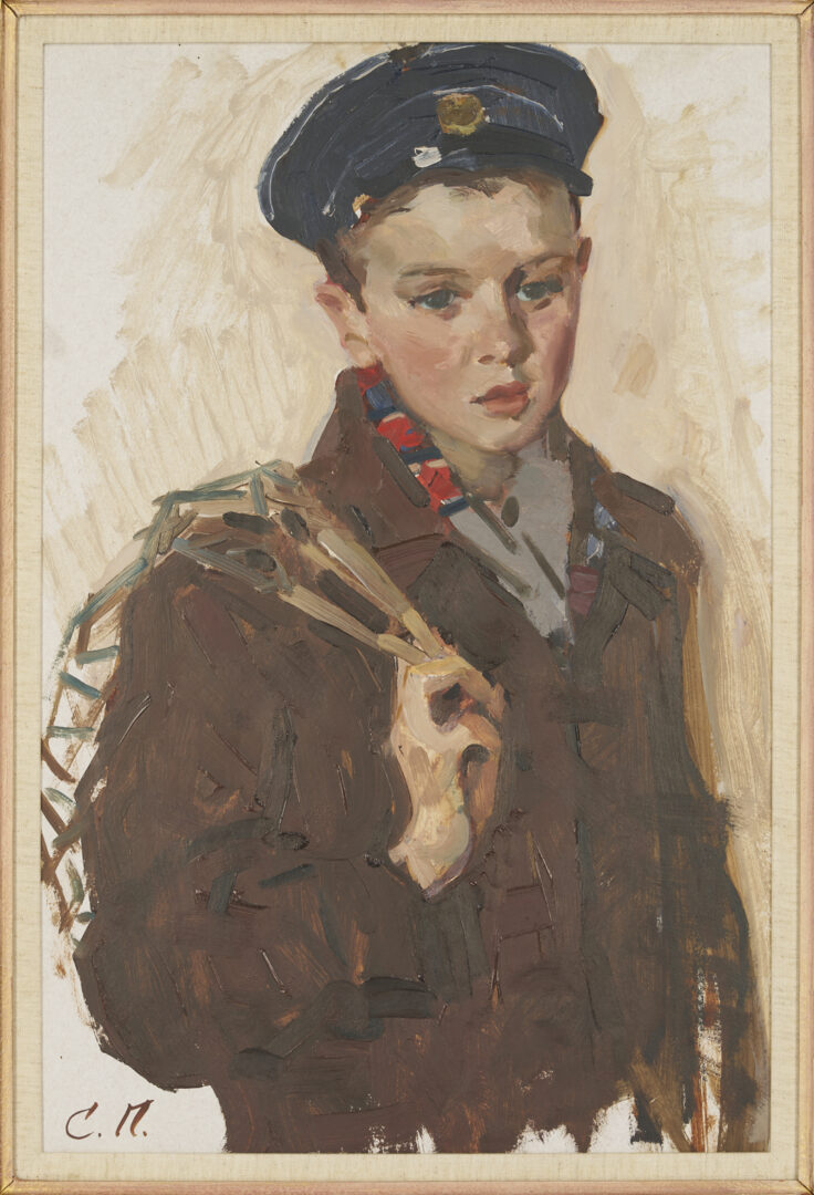 Lot 934: 2 European Portraits of Young Men Incl. Serhiy Podervyansky