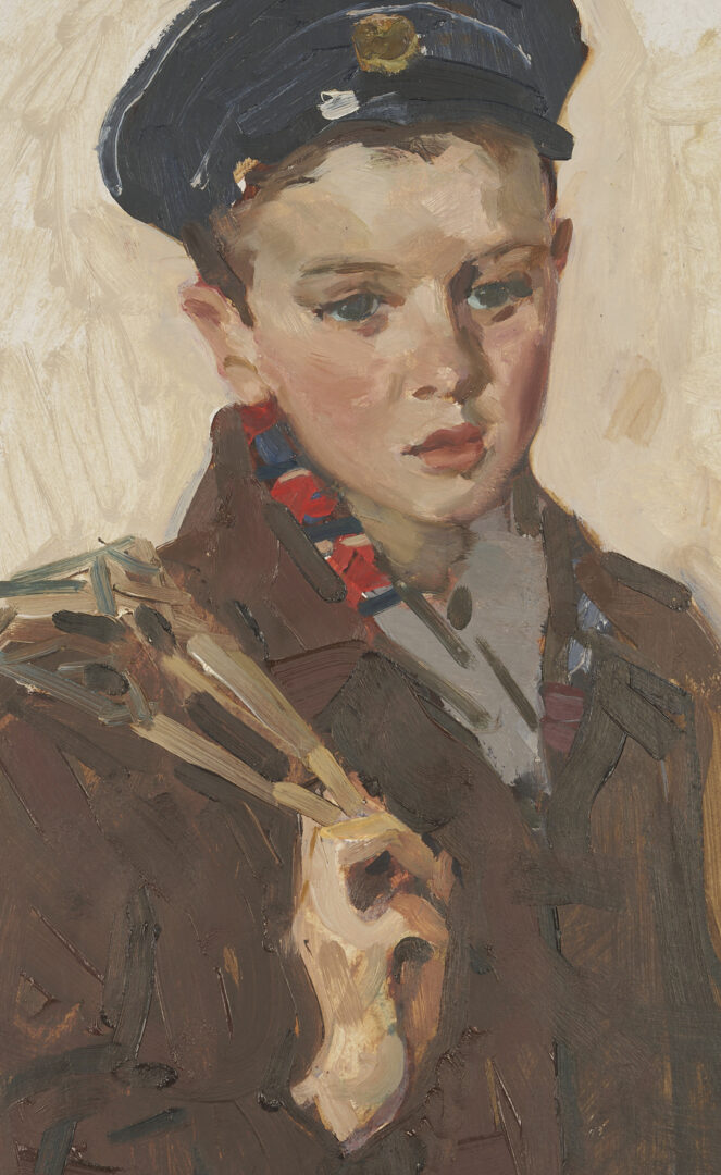 Lot 934: 2 European Portraits of Young Men Incl. Serhiy Podervyansky