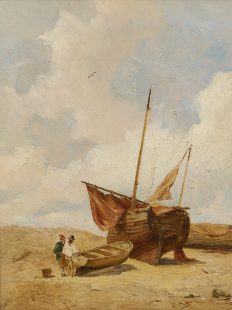 Lot 938: George Vicat Cole English Coastal Landscape Painting