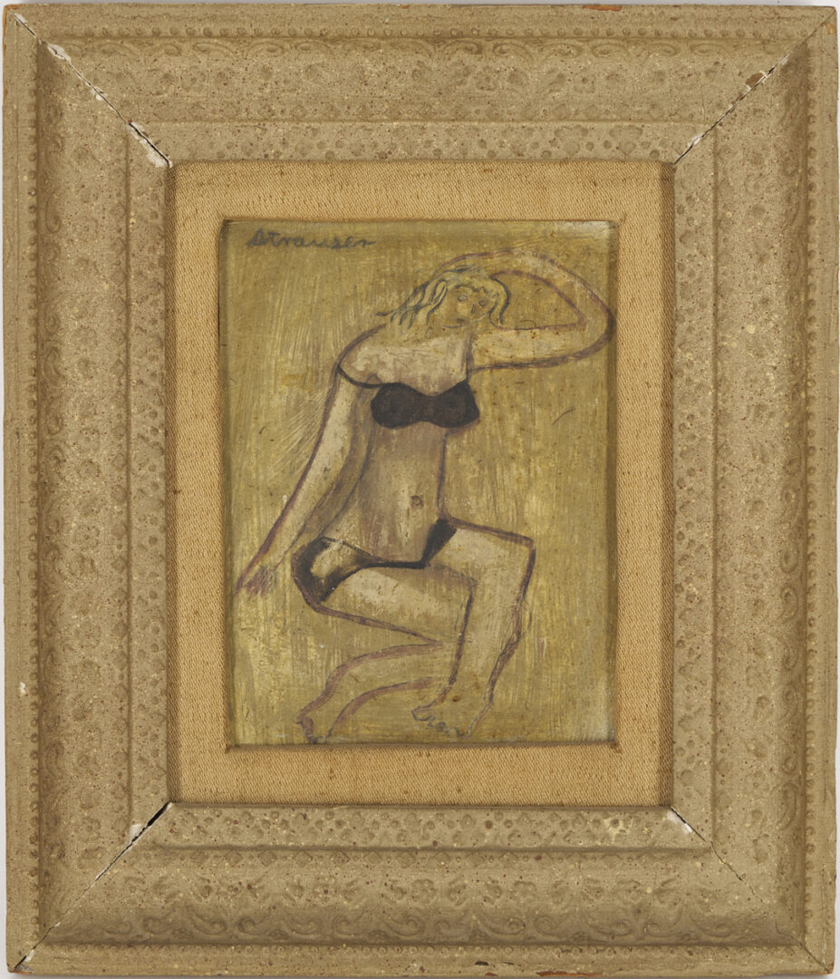 Lot 950: Sterling Strauser O/B Portrait, Woman in Bikini