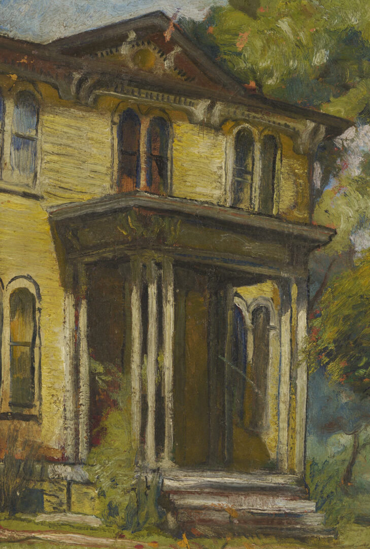 Lot 958: Dorothy Sklar O/B Painting of Victorian House