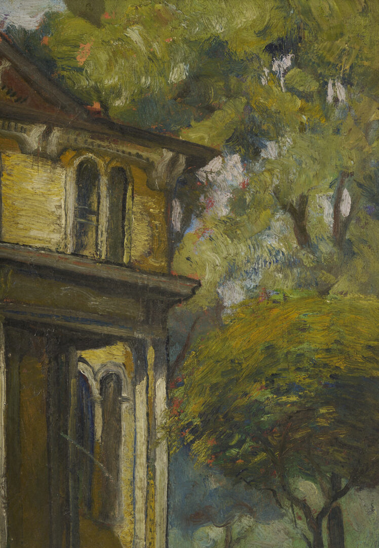 Lot 958: Dorothy Sklar O/B Painting of Victorian House