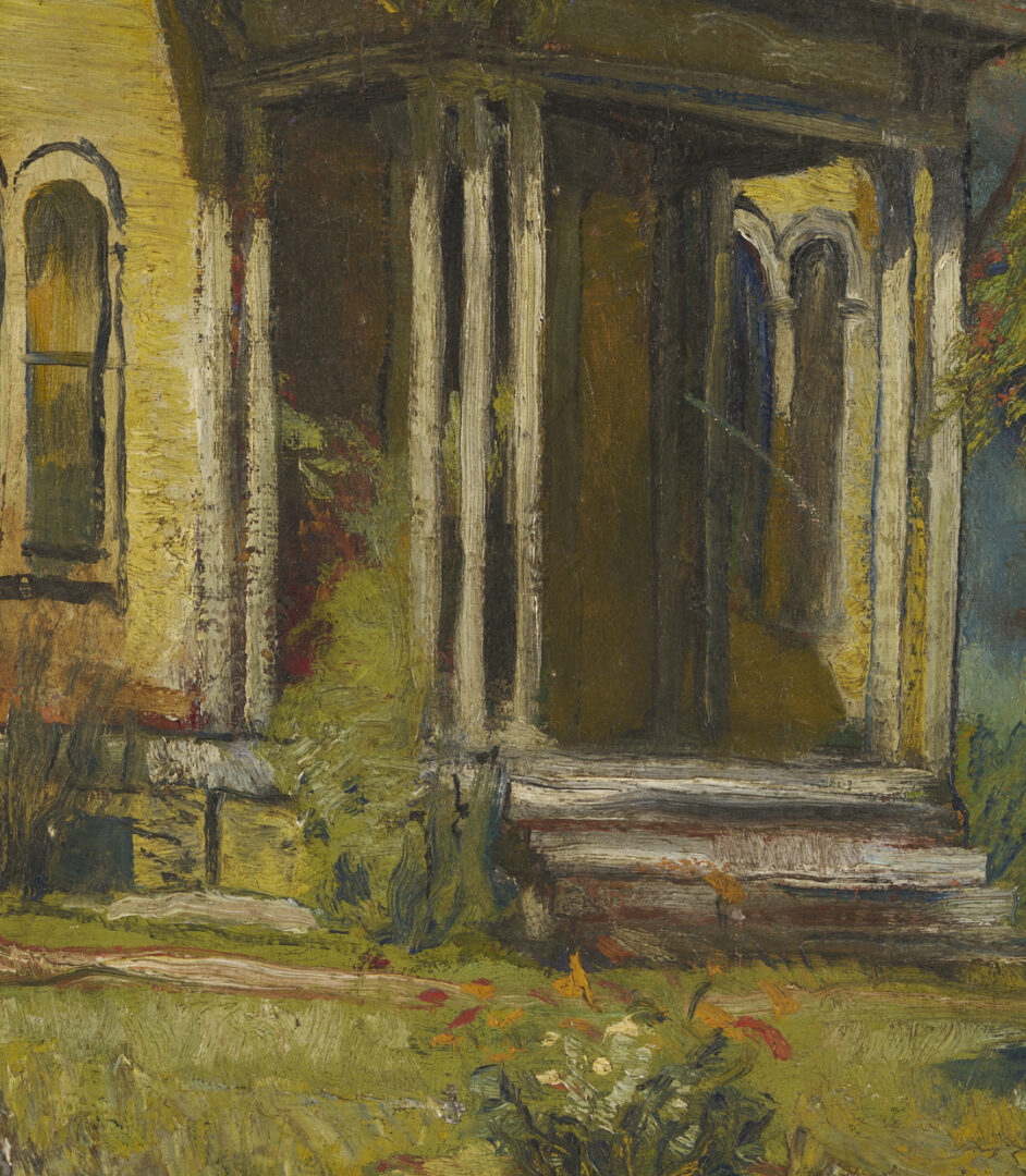 Lot 958: Dorothy Sklar O/B Painting of Victorian House