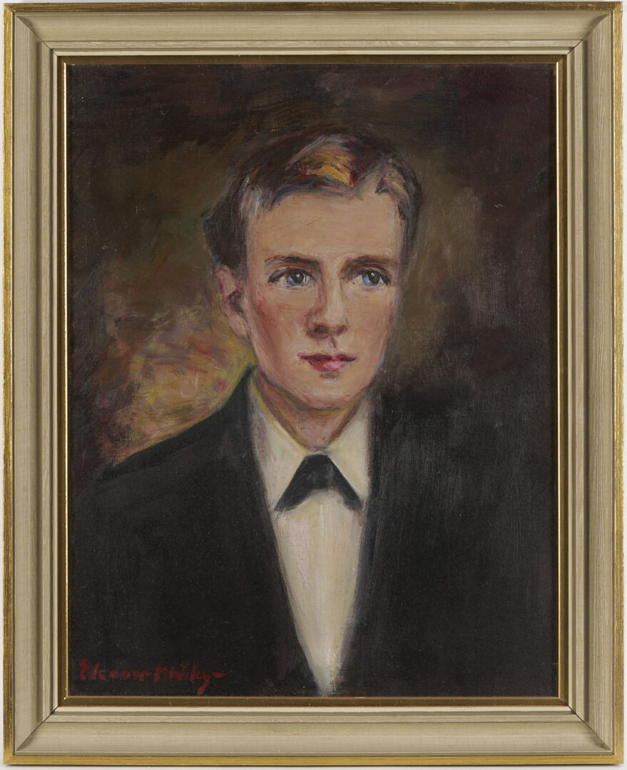 Lot 963: Pair of Eleanor Wiley Portraits of a Young Man & Woman