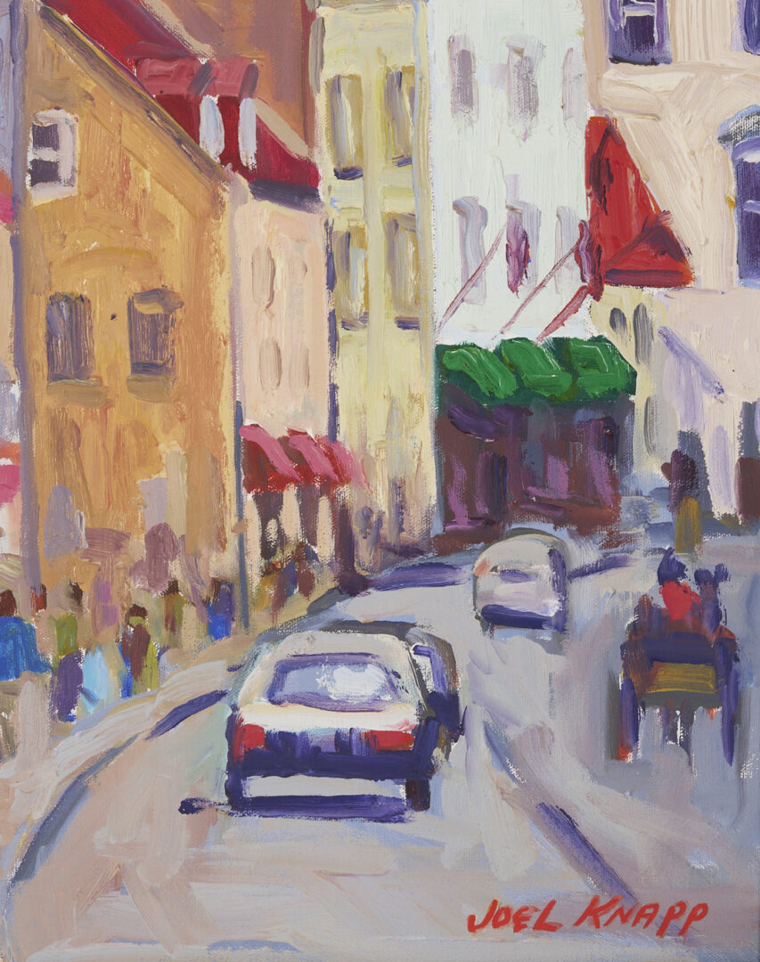 Lot 968: Joel Knapp O/C Street Scene, Old Town Quebec