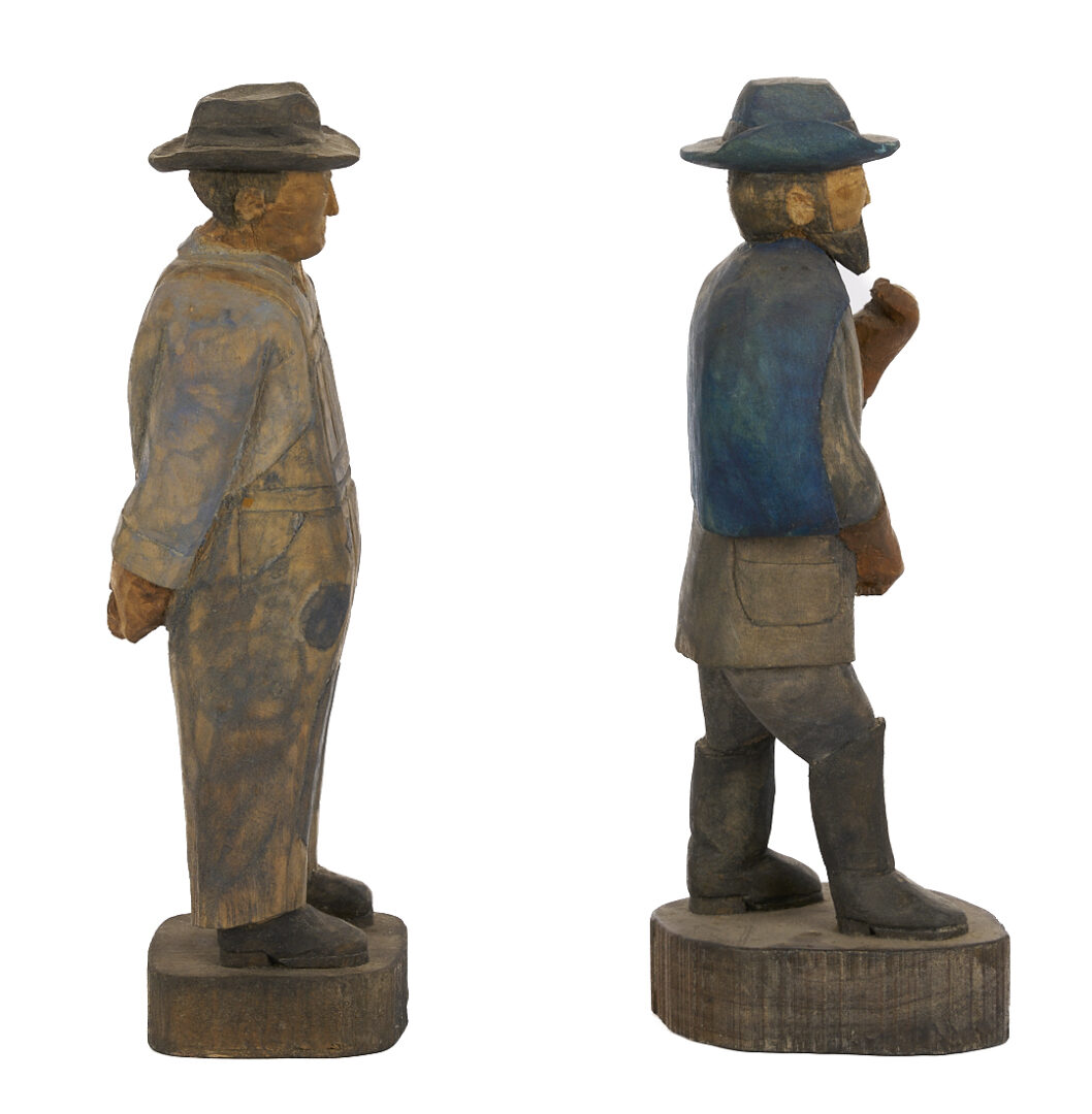 Lot 984: 2 Roy Pace Carved Folk Art Figures