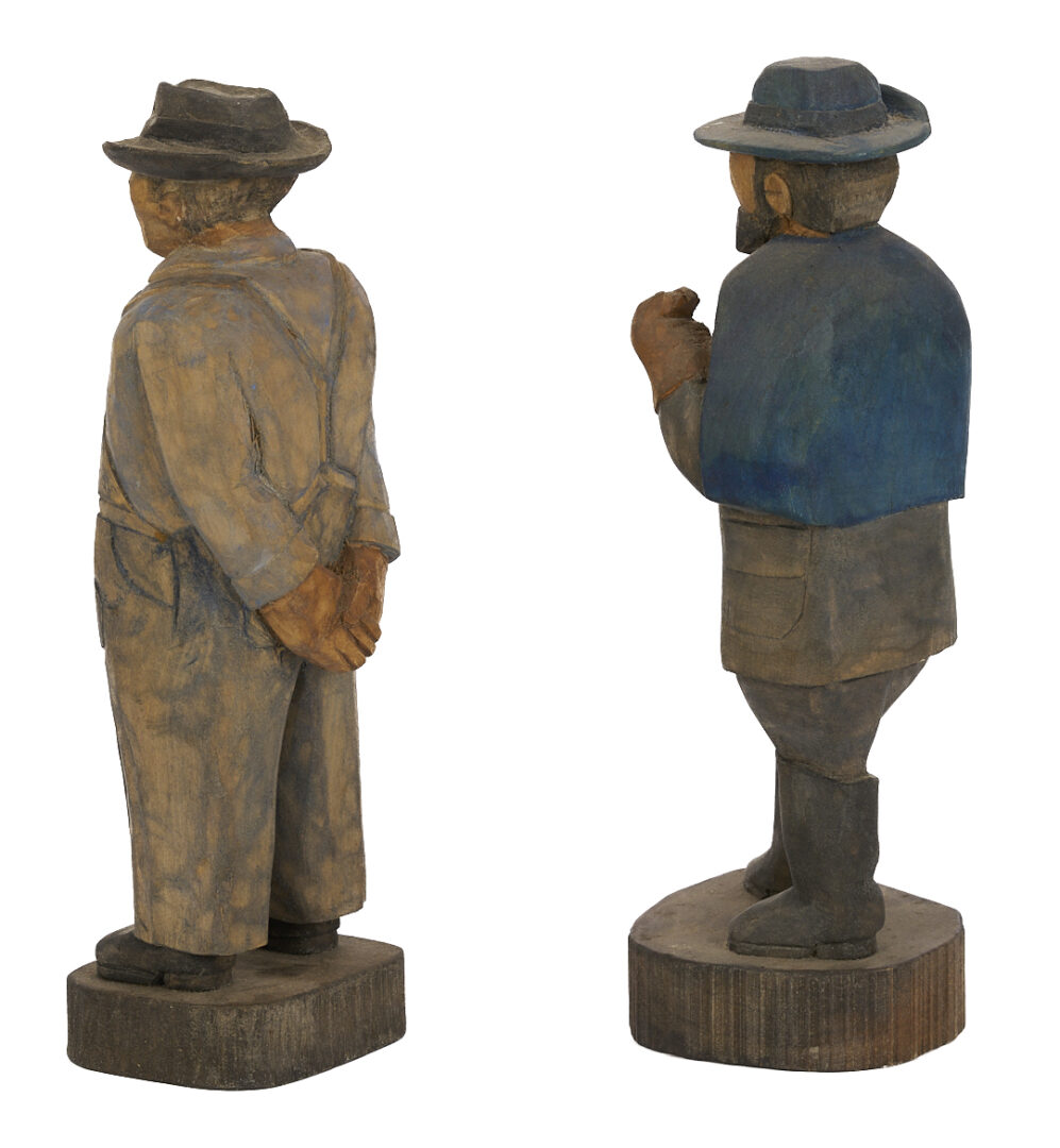 Lot 984: 2 Roy Pace Carved Folk Art Figures