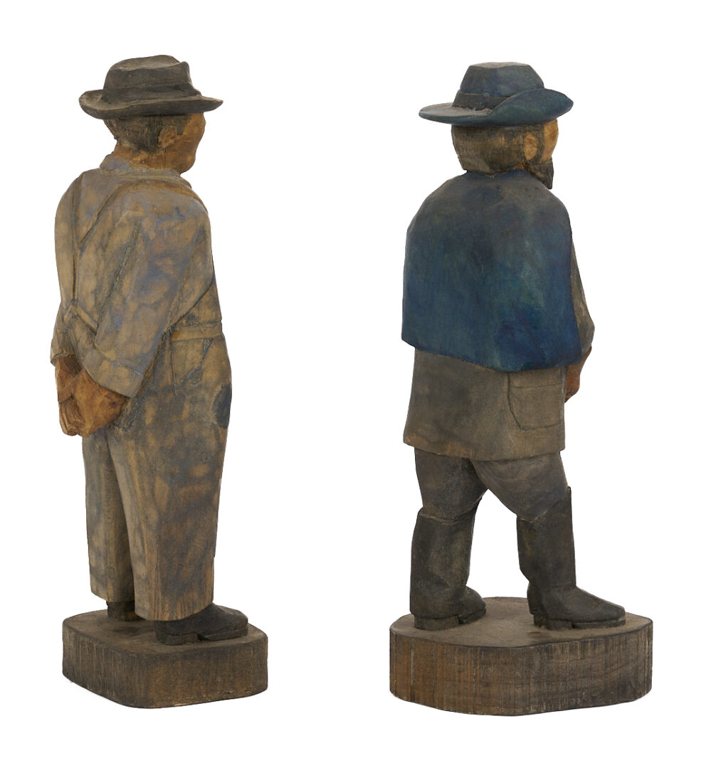 Lot 984: 2 Roy Pace Carved Folk Art Figures