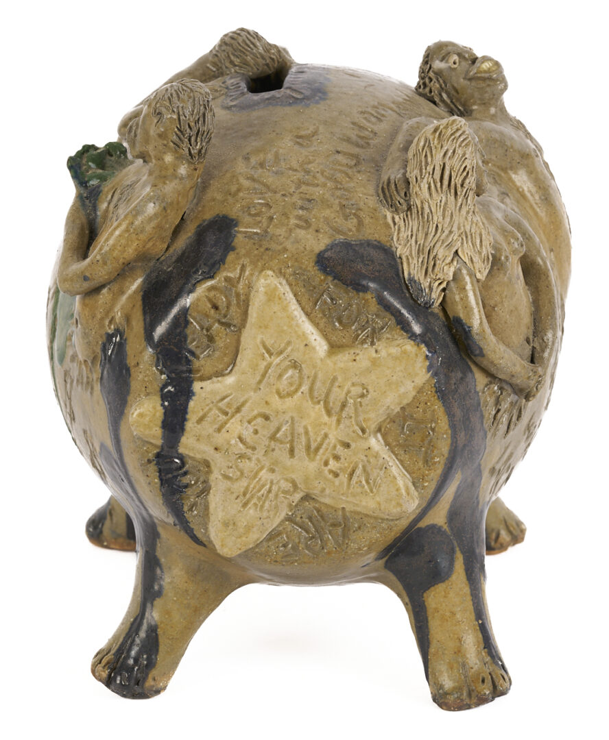 Lot 989: NC Folk Pottery Bank by Billy Ray Hussey