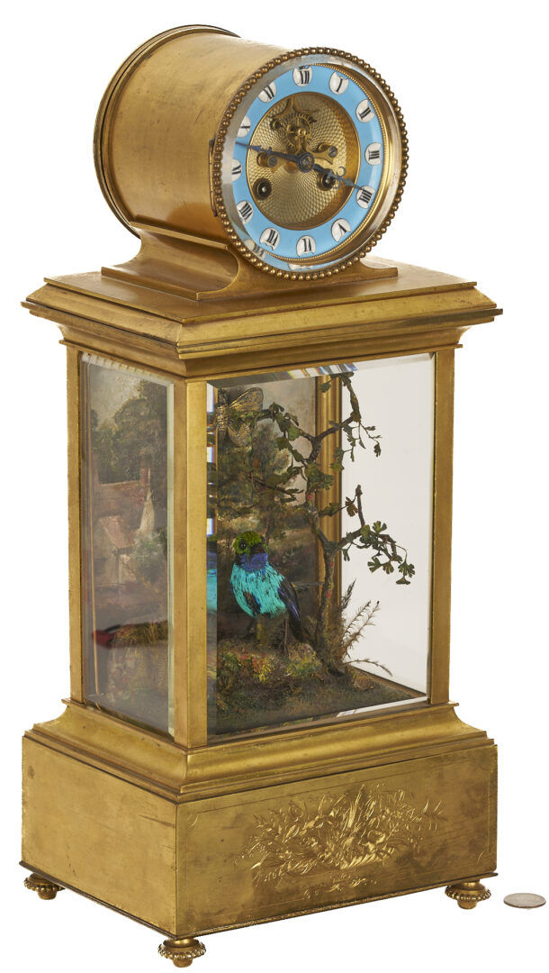 Lot 98: French Bontems Gilt Bronze “Singing Bird” Clock