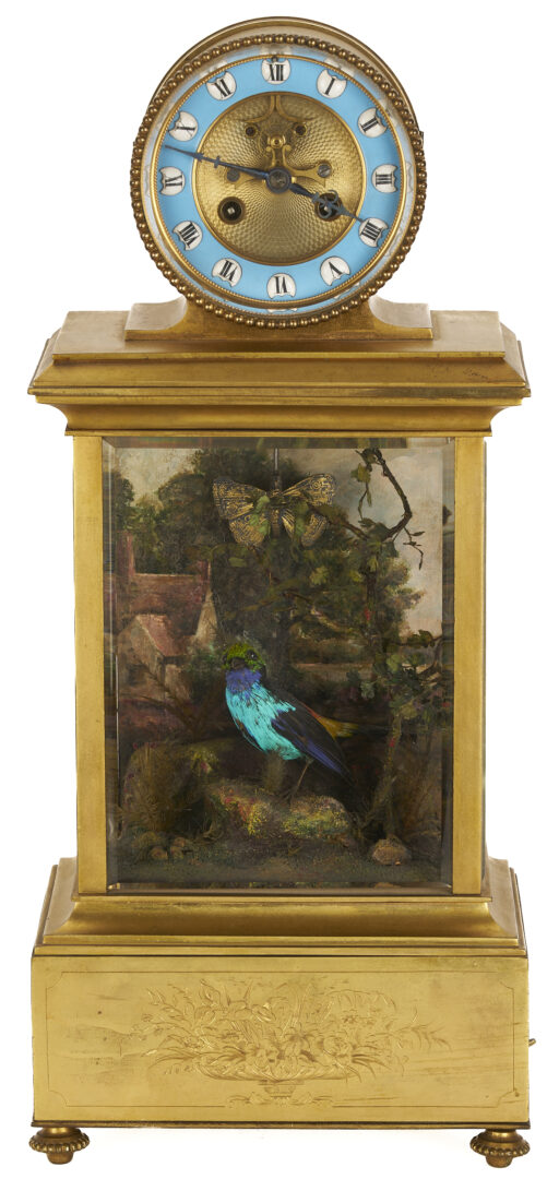 Lot 98: French Bontems Gilt Bronze “Singing Bird” Clock