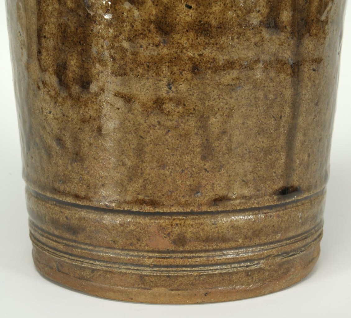 Lot 101: Southern alkaline glazed jar, poss. Home Brew Jar