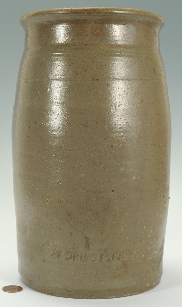 Lot 105: East Tennessee William Grindstaff Stamped Jar