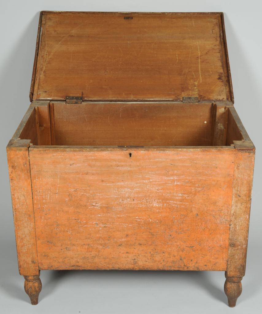 Lot 117: East TN Painted Chest, Sugar Chest Size