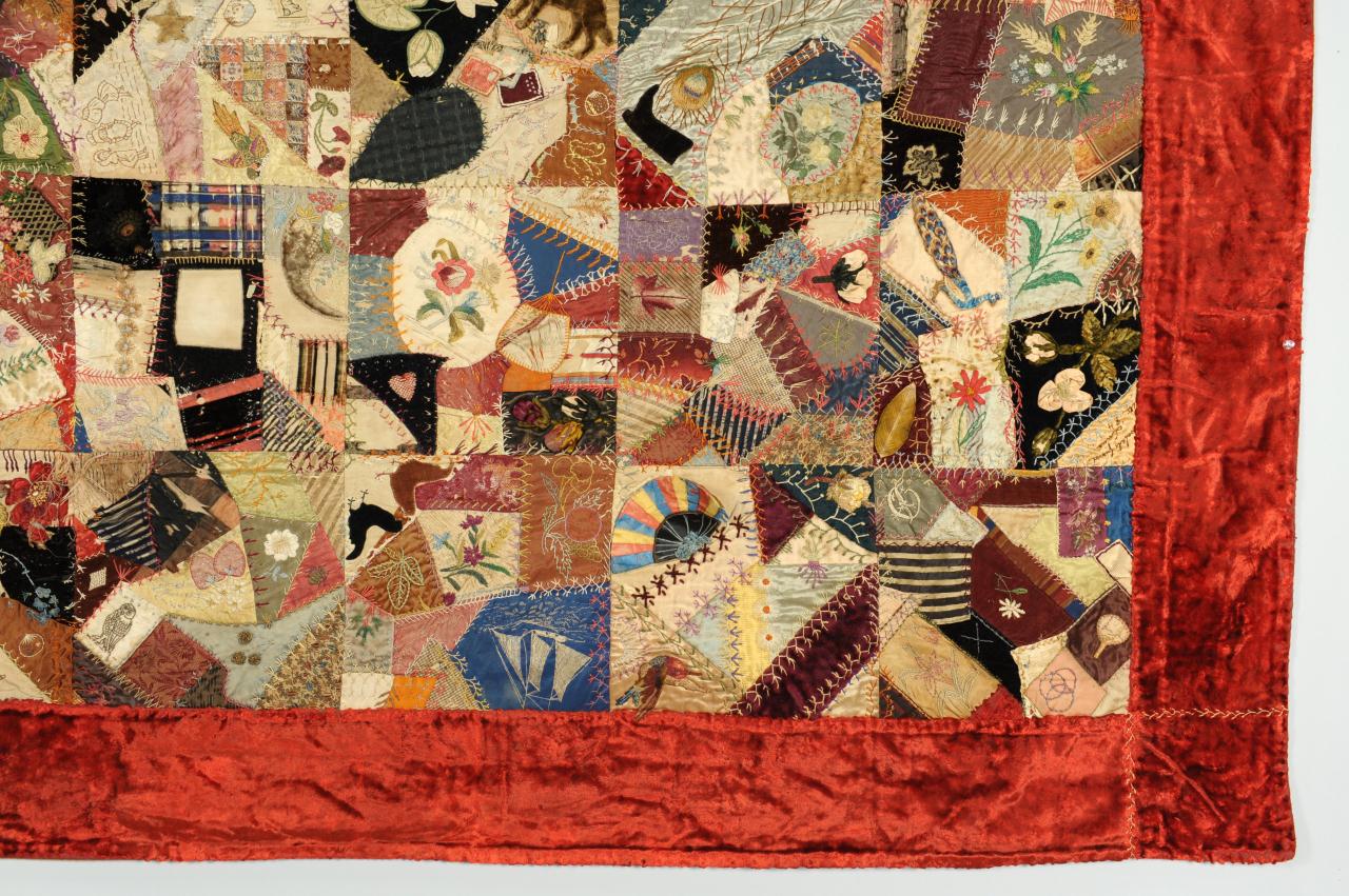Lot 138: TN Signed and Dated Crazy Quilt