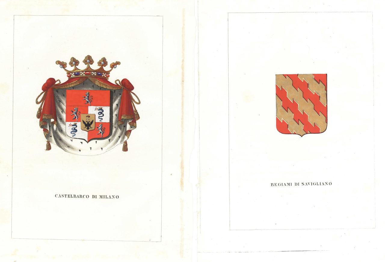 Lot 165: 12 Italian Heraldry watercolors