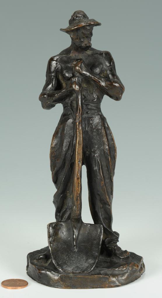 Lot 171: Aime Jules Dalou bronze sculpture